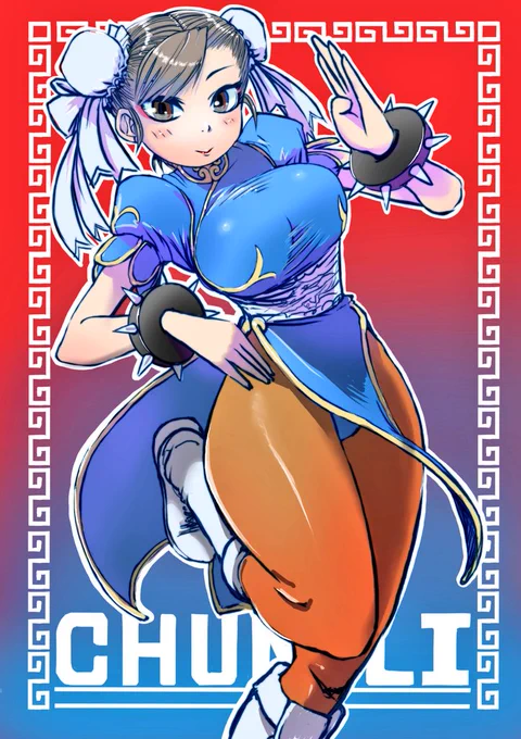 なんやかんやで "スト6"チュンさんを いまだに描いていない(*'Д`)