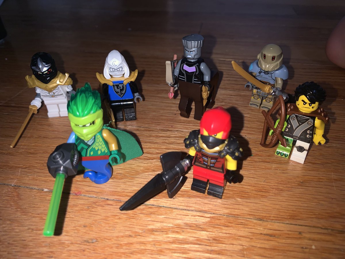 Derek4Real86's tweet photo. Dear @LEGO_Group my son is not allowing me to go another day without tweeting his show idea….the #Ninjago team finds mysterious gems that transform them into new versions of themselves. @netflix 

(Oh and he wants to star in the show). https://t.co/LJ7NAClvB7