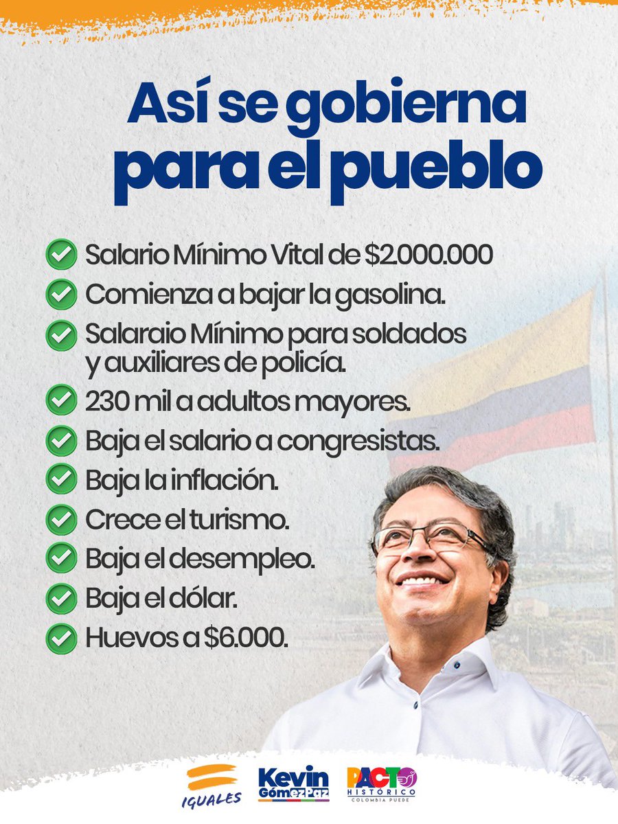Colombianos. El 8 de marzo no nos podemos equivocar. El Pais necesita un congreso renovado. No mas politiqueros ladrones y verdugos del pueblo. Vota Pacto Historico SENADO Y CAMARA. Colombia no debe retornar al pasado. No mas uribes.