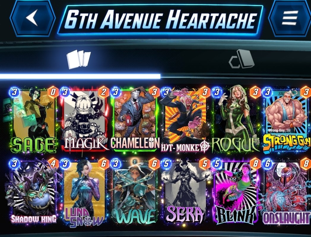 Think Im going to strictly run my favorite deck post-infinite for a while.

I hate that I had to neglect it for the climb.

Welcome back old friend. 

#MarvelSNAP