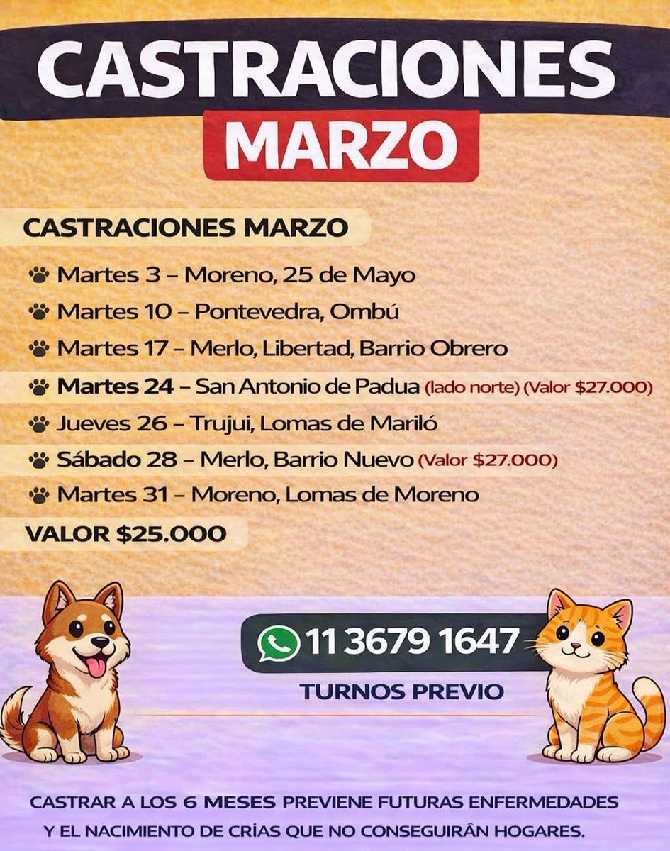 protegealanimal's tweet photo. MORENO
#MORENO #LAREJA #PASODELREY #BARRIOGÜEMES #SATÉLITE #LOMASDEMARILÓ #JARDINES1 #TRUJUI #LAPERLA #CRUCECASTELAR #BARRIO25DEMAYO
MERLO
#MERLO #PONTEVEDRA #LIBERTAD #LOSVASCOS #BARRIONUEVO #GRALBELGRANO #BARRIOOBRERO #PADUA #ZONAOESTE #GRANBSAS #BSAS #BUENOSAIRES #CONURBANO https://t.co/IoiGqe5ki7
