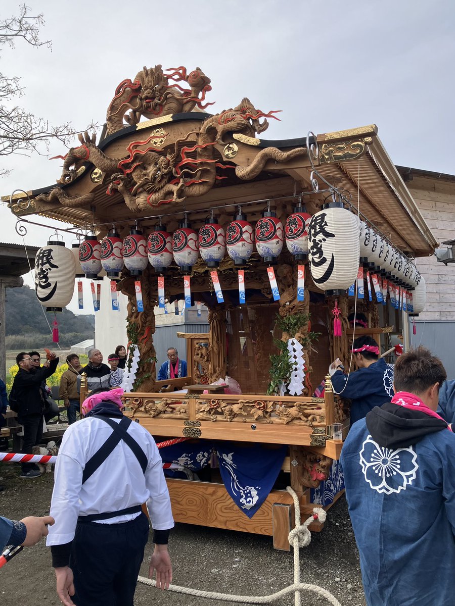 matsuri8512's tweet photo. 2026/02/28
船形地区根岸 屋台修繕完成引回し https://t.co/X7MOc6D17Y