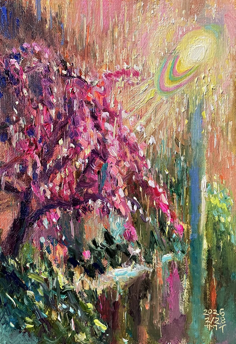 風景」 2026年 SM（22.7cm×15.8cm） 油彩、キャンバス