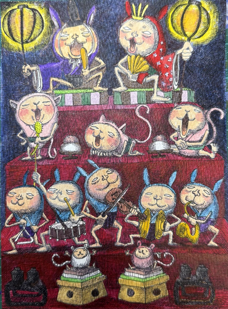 ＼ 開催中！ ／

Webグループ展
＜ひな祭り＞展

＜作品紹介＞
作品名：ヒナマツリ2026
作家名：らーさく

会場・作品はこちら→nihonbashiart.jp/group/20260301…

会期：2026.03.01～03.15

#芸術の輪 #現代作家の環 #美術ネットワーク #artilljp #illustshare