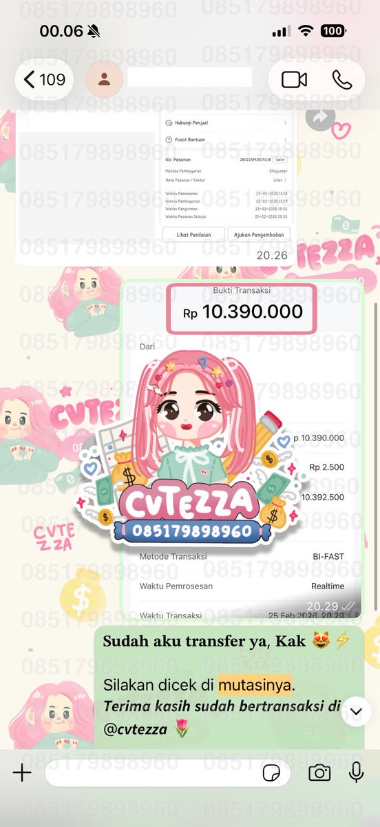 Zaa (Order?WA) Trusted with 15.000 Testi 💸 tweet media