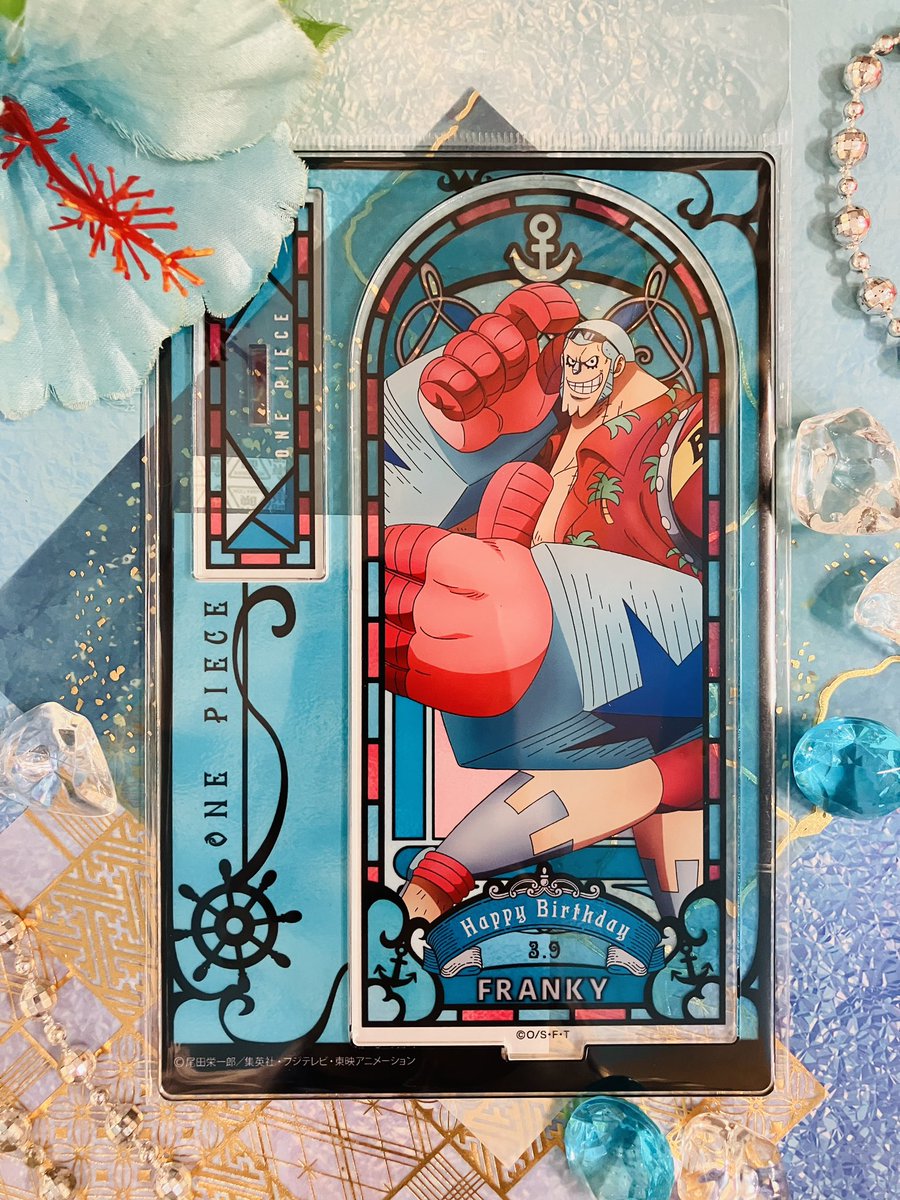 新商品】麦わらストア限定 ワンピース HBDステンドグラス風アクリル