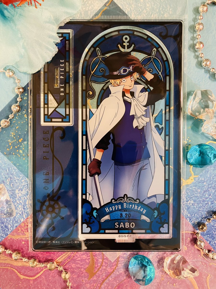 新商品】麦わらストア限定 ワンピース HBDステンドグラス風アクリル