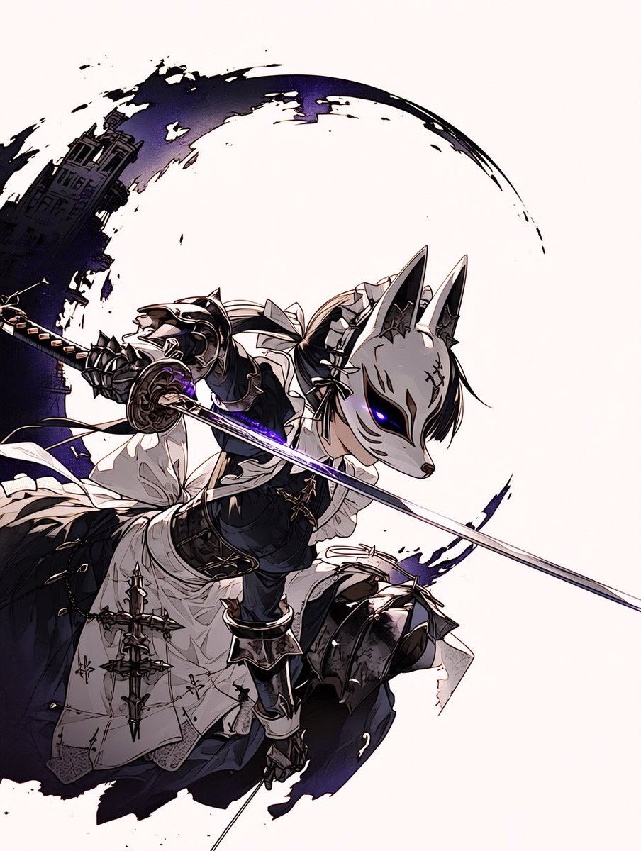 ganimedes_01's tweet photo. 狐メイド騎士、行きます❗️🦊 https://t.co/QpgJVl0WBd