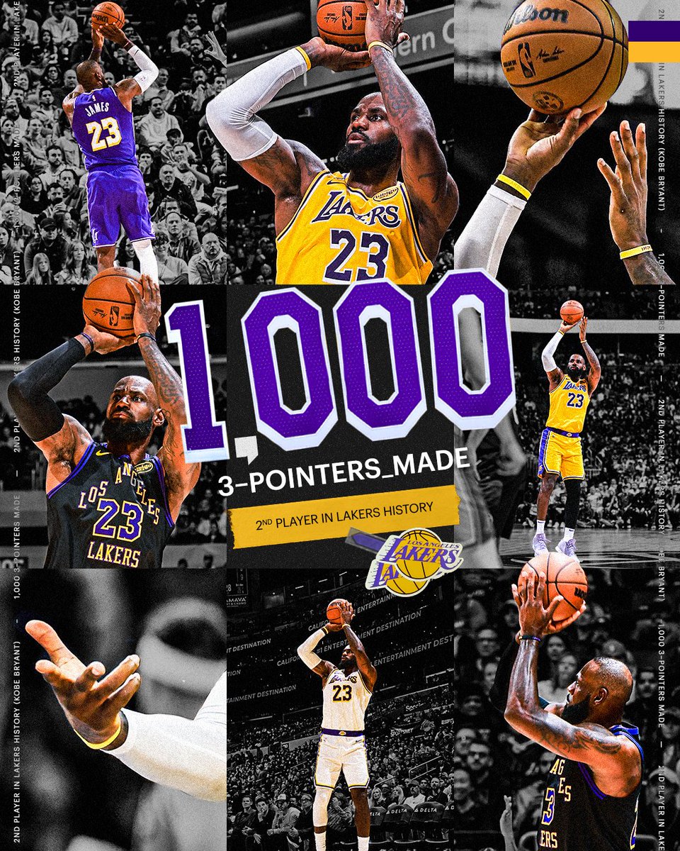 1,000 treys. Add another milestone for the King ✔️