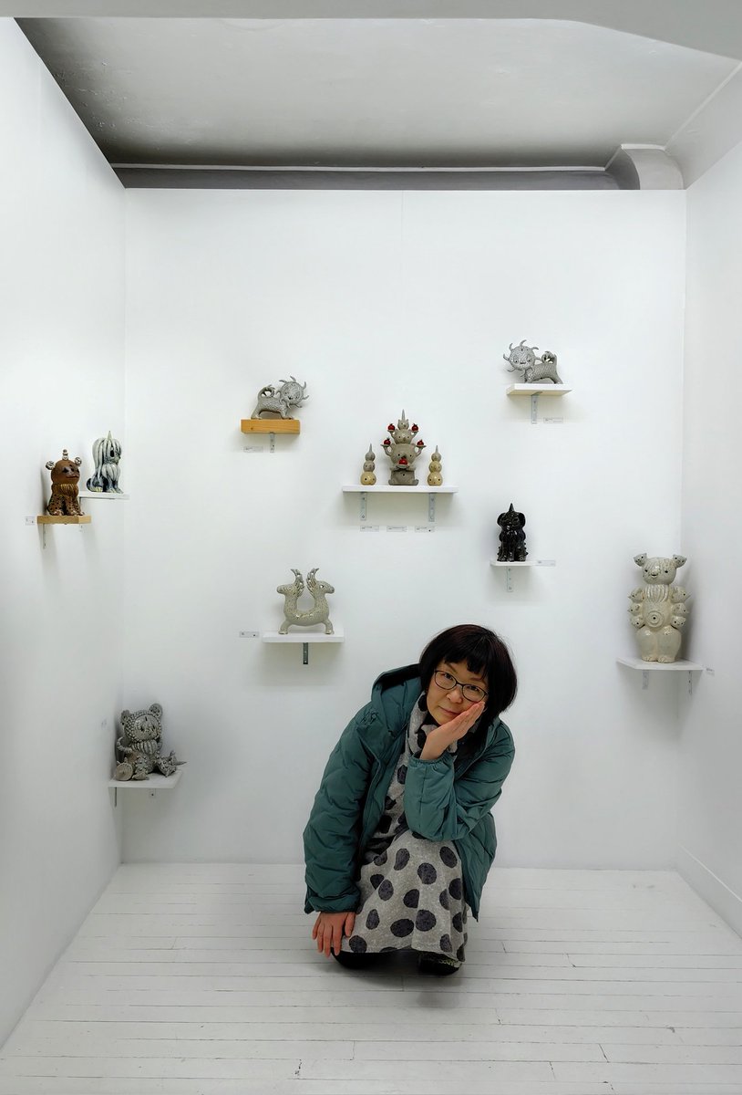 「Lucky Charms Returns Ⅱ」
終了しました。
沢山のご高覧とお気持ち、ありがとうございました。

＊
ヌイグルミ素材で1994年より創作をスタートしたミヤタケイコさん。
1996年の平塚市美術館 TOKYO POP展での、可愛らしく奇妙な感覚残るインスタレーションを印象深く覚えています。

#ミヤタケイコ