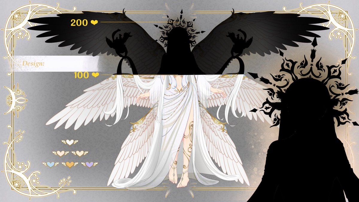 Seryphe's tweet photo. ✦【 SECOND PART REVEAL 🪽】✦

and we already hit the second milestone for my reveal?! insane!! i’m just as excited to show her off as you guys are to see her! so let’s show her off a little more, shall we? https://t.co/FE2588FrOR