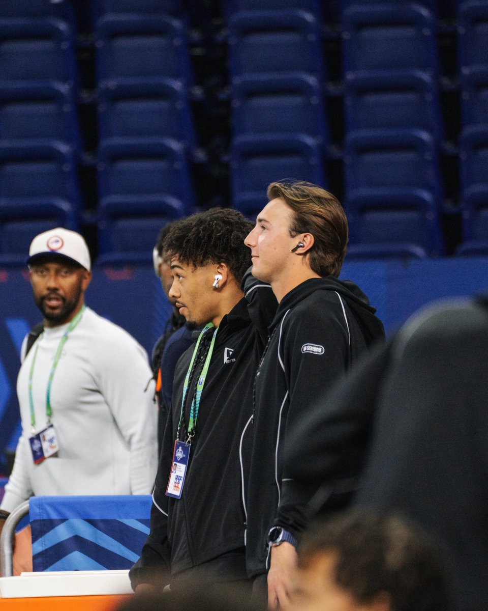 ClemsonFB's tweet image. 👋 hey, @CadeKlubnikQB &amp;amp; @a_williams2022! 

#NFLCombine on @nflnetwork