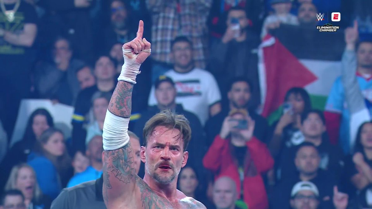 SportsCenter's tweet photo. Acknowledge Punk 👀

#WWEChamber https://t.co/FqA75kY9DR
