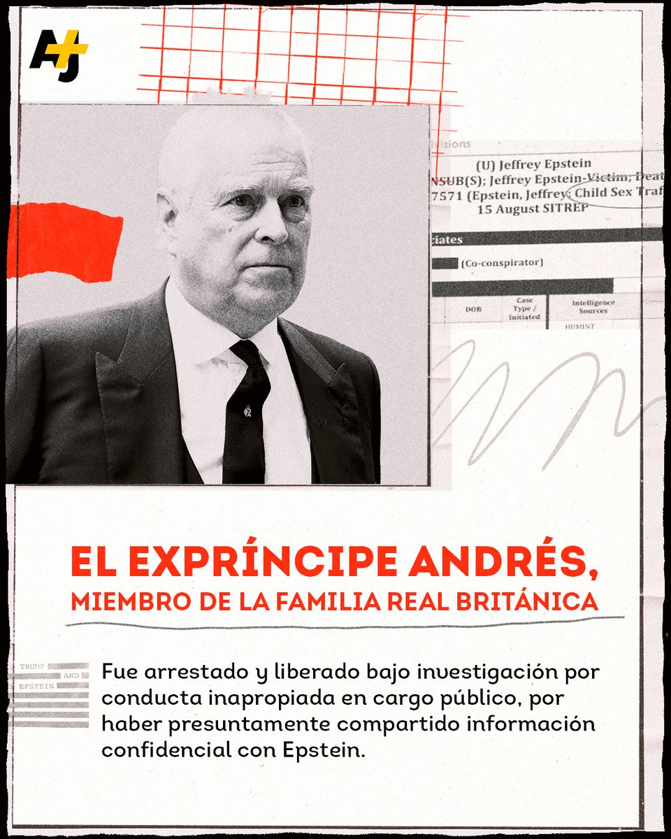 ajplusespanol's tweet photo. La difusión de millones de documentos del caso Epstein ha generado un terremoto en algunos países, donde se investiga a exfuncionarios públicos, empresarios y miembros de la realeza por sus vínculos con el p*derasta. Te contamos quiénes han caído con la publicación de estos documentos: