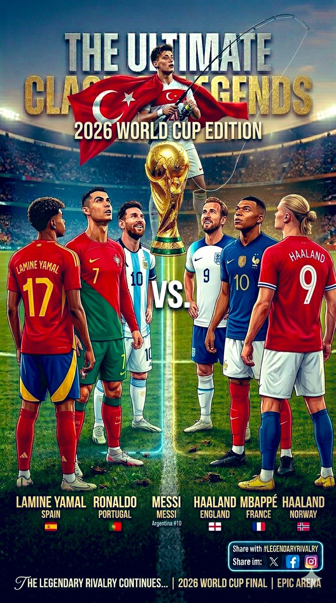Emreahi25062245's tweet photo. Dรผnya kupasฤฑ kimsenin bilmediฤi son
#messi #ronaldo #ardagรผler #yamal #kane #mpape #halland https://t.co/5KHCm3EC4p