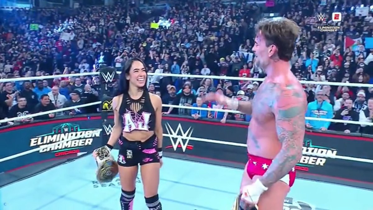 AJLeeNet's tweet photo. #AJLee #CMPunk #BestInTheWorld #WWE #WWEChamber https://t.co/pcVaLynQQg