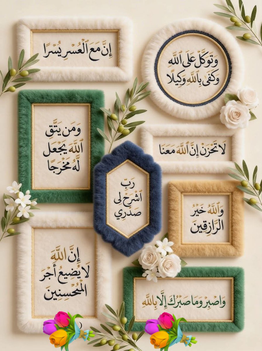 #قرآن کی ان پیاری پیاری آیات سے اپنے غمگین دلوں کو دلاسہ دلائیں
پریشانیوں کے پیچھے بہت سی حکمتیں اور مصلحتیں چھپی ہیں، اِس لیے پریشان ہونا چھوڑ دیں، اللّٰه سے جُڑے رہیں، اللّٰه سے مدد مانگتے رہیں، اور صبر سے اللّٰه کے فیصلوں کا انتظار کریں

#رمضان_كريم 

#TDR__now