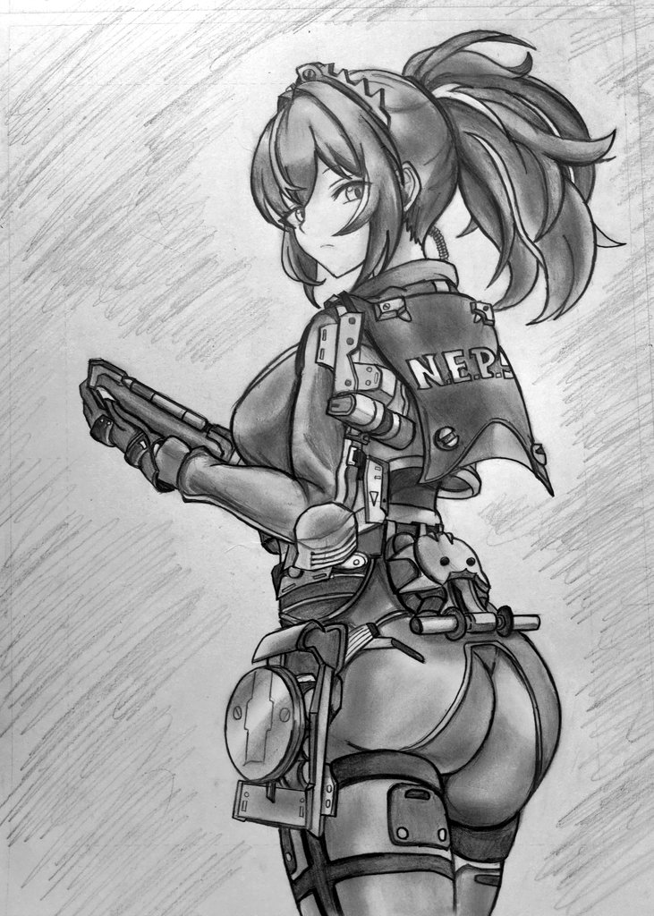 NRI34oM8qcSZdMm's tweet photo. 鉛筆1本描き
ゼンゼロ　朱鳶 https://t.co/PvnCWzaqmd