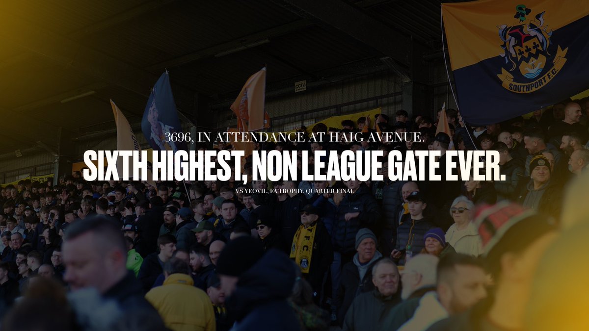 Sixth highest non league attendance, ever.

#ONEPORT