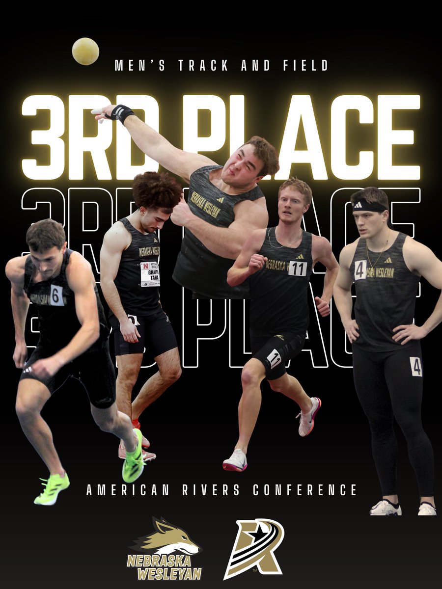 Nebraska Wesleyan Prairie Wolves Men’s Track and Field Team finish 3rd place in the A-R-C!

The highest finish at the conference meet since 2019! 

106.5 points and 9 All-Conference performances! 

Women finish 4th, matching their finish from last year! 

#nwutf #pwolfnation