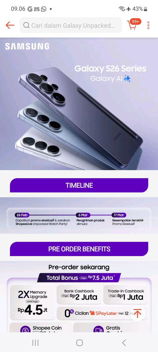 music_bugs's tweet photo. @ShopeeID @samsungID Suka banget Privacy Display di #GalaxyS26Ultra, bikin bebas dari orang yang suka kepoin layar HP aku! #GalaxyS26xShopee https://t.co/osz8DixJqa
