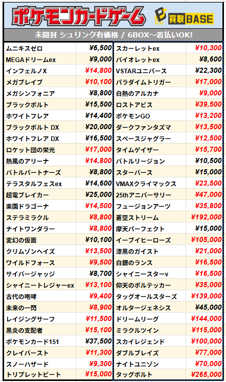 ✨#ポケカ 本日の買取価格更新！ ￣V￣￣￣￣￣￣￣￣￣￣￣￣￣ ⏰3月