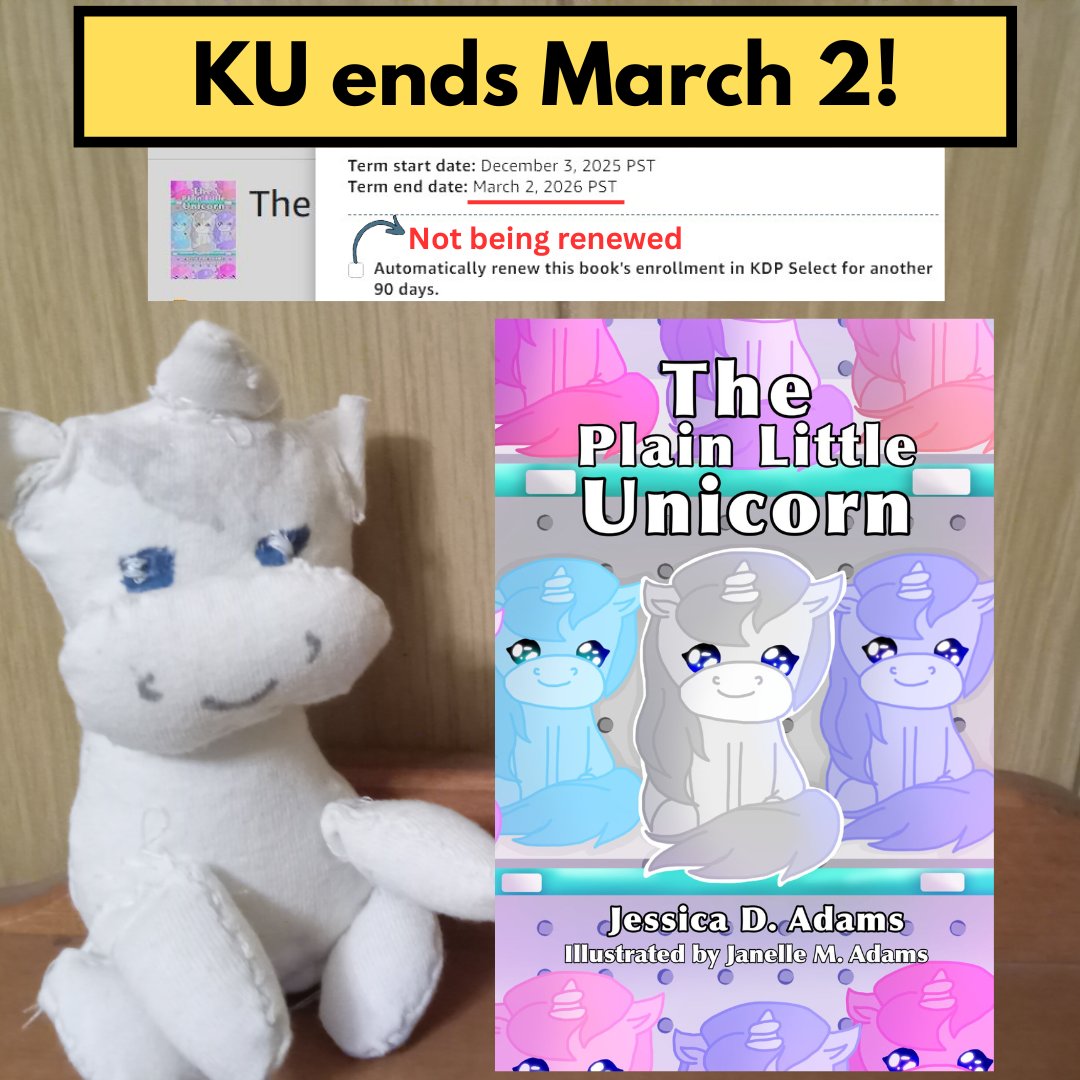 onesweetday48's tweet image. The Plain Little Unicorn's #eBook will be coming out of the unlimited program very soon!
Affiliate link* 🔽
* amzn.to/4bgS1JF 
#CommissionsEarned #readers #readerscommunity #bookworm #bedtime #stories #booksforkids #childrensbook #storytime #readingcommunity #booktwt