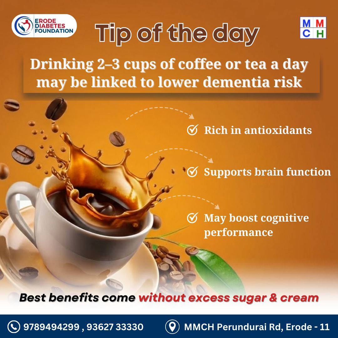 erodediabetes's tweet photo. Your daily coffee (or tea!) could boost memory &amp; protect your brain. 2–3 cups/day, rich in antioxidants, support focus, cognition &amp; may reduce dementia risk—naturally. 

#CoffeeAndTeaBenefits #BrainHealth #ReduceDementiaRisk #CognitiveHealth #BrainHealthTips https://t.co/manhLzcTeW