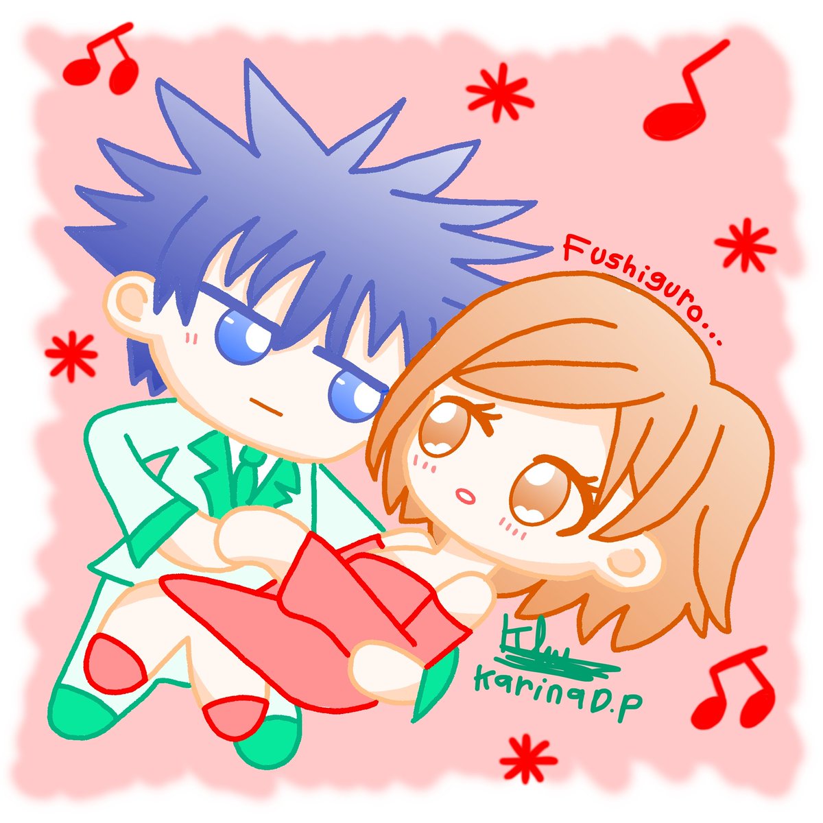 KDP_31's tweet photo. 💚Megumi &amp; Nobara fanart💖
Voice actor: @yuma_u_official @SETO_A_OFFICIAL 
Creator: @jujutsuAkutami 
#megumifushiguro #nobarakugisaki #JujutsuKaisen #jjk #jujutsukaisenfanart #jjkfanart #bestfriends #yumauchida #asamiseto #fanart #chibifanart #digitalart #digitalfanart https://t.co/UWvyy6vnNa