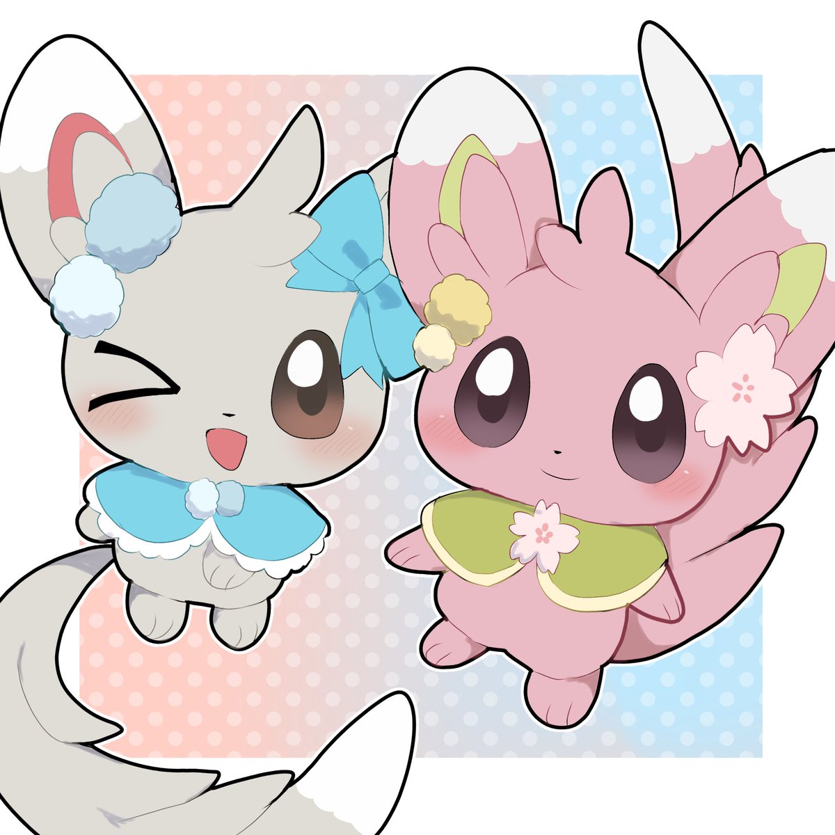 色違いチラーミィちゃんとチラーミィちゃんでお祝い!! #チラーミィの日