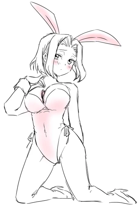 即興描きの胸に挟むタイプのアレ カレンバニーガールのコスプレもしたいなぁ(笑)