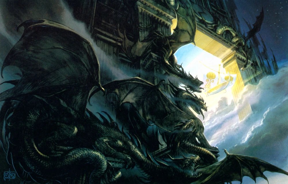 Earendil passing through the Door of Night 
🎨John Howe