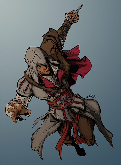 Experimenting with a different technique than I normally do, what do you think? Pencils by CarlosGomezArtist. Inks by Puciek. Flats by Mr-Frisky. #AssassinsCreed #00sGames #digitalartwork
