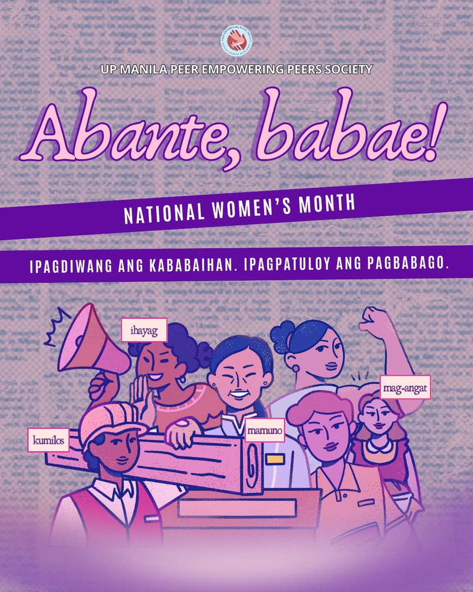 UPM_PEPS's tweet photo. 𝗡𝗔𝗧𝗜𝗢𝗡𝗔𝗟 𝗪𝗢𝗠𝗘𝗡’𝗦 𝗠𝗢𝗡𝗧𝗛

You may read our full statement here: https://t.co/rdl1fmwDul 

#NationalWomensMonth
#WomenEmpowerment https://t.co/51AwIWGeyG