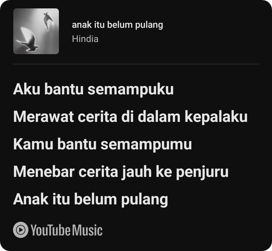krn salah satu lagunya udah direkomendasikan sm our supreme leader, gw sekalian mau encourage lu lu semua buat dengerin the whole album, supaya kita gk lupa sm apa yg udh dilakuin sm si penjahat ham yg kita sebut presiden itu.