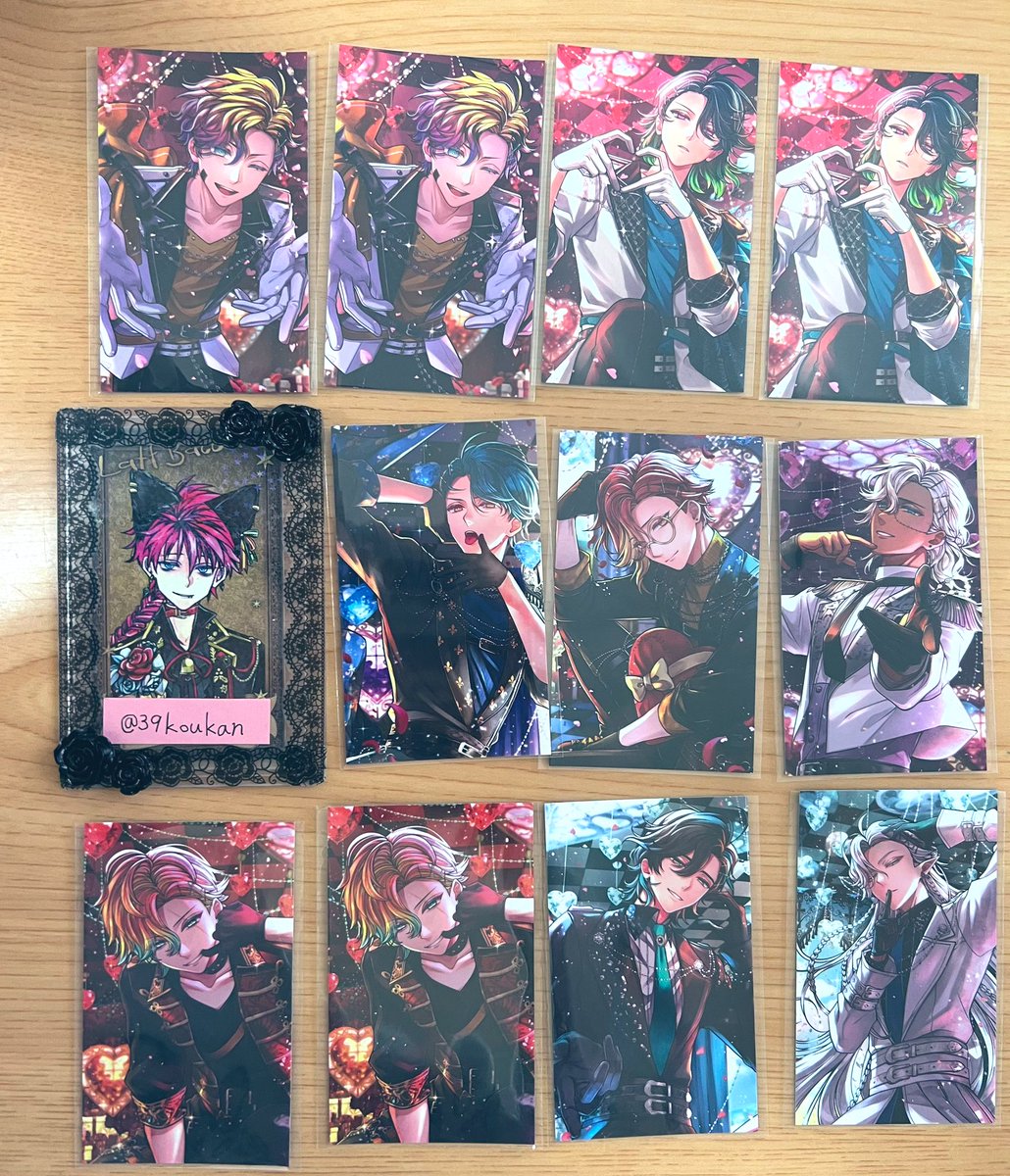 交換】悪魔執事と黒い猫 あくねこ バレンタイントレカ風カード 譲