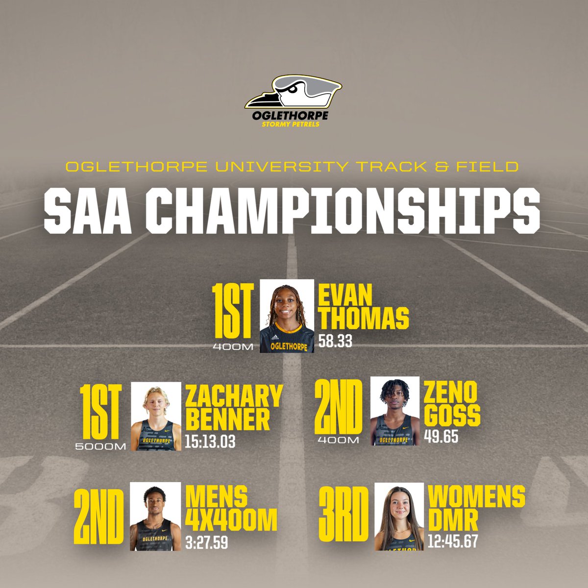 Oglethorpe Cross Country/Track & Field tweet media