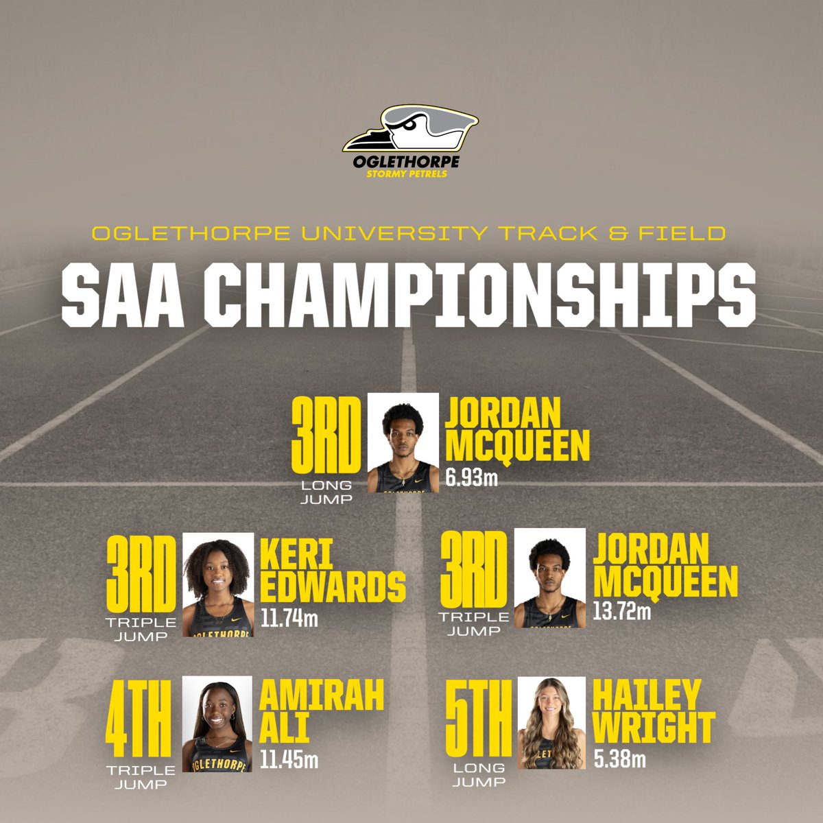 Oglethorpe Cross Country/Track & Field tweet media