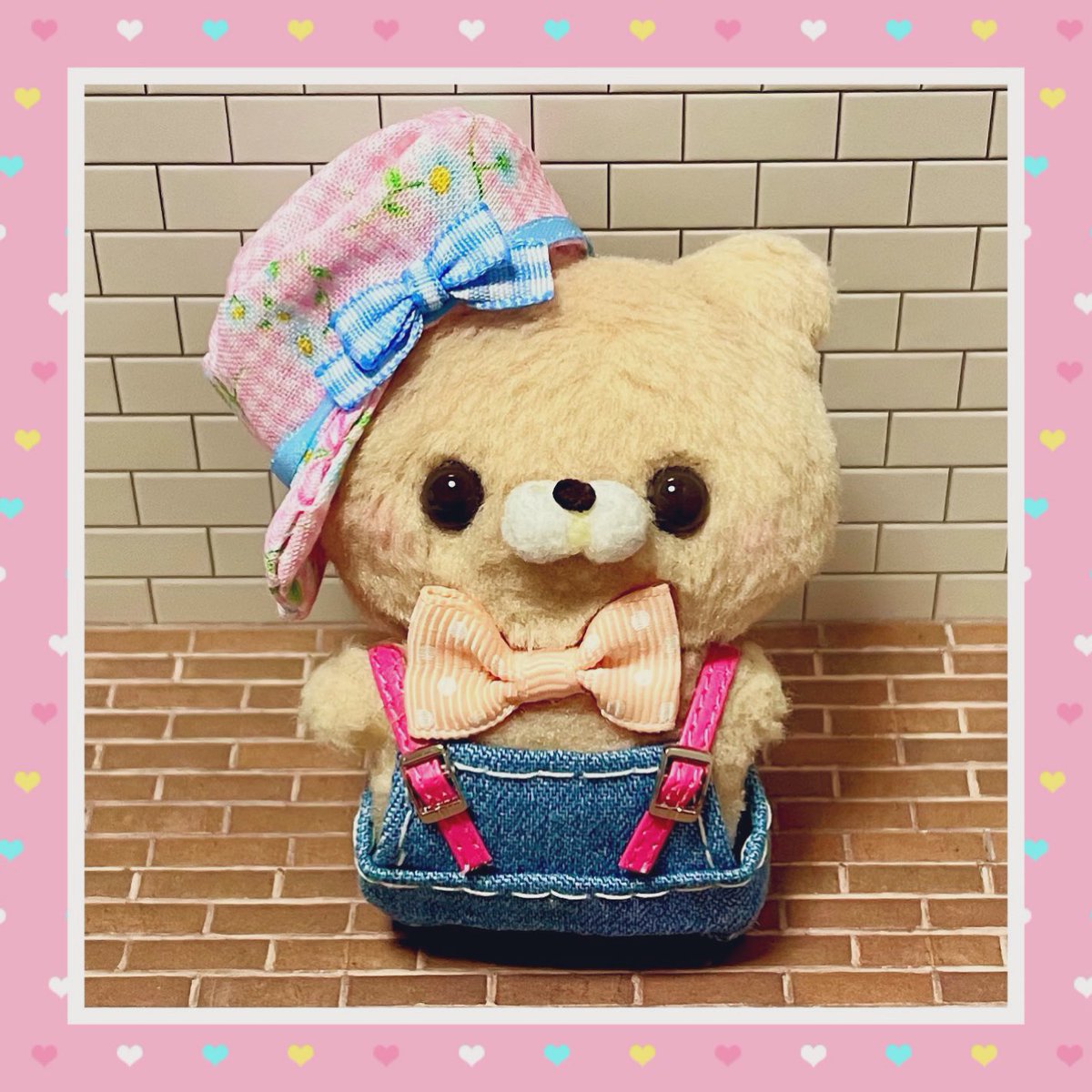 帽子作ってみたけど、綺麗に丸くならず難しかった😭💦💦💦