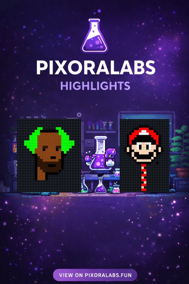 pixoralabs's tweet image. Good Morning Crypto Twitter 💜🏆

Today’s pixel canvas HIGHLIGHTS 💜

The development of the canvas is going to be exciting 🔥

Go start building and top users will be paid 4 DAYS LEFT 🚨

#CryptoTwitter #CryptoCommunity #canvas #pixelart #pumpfun @a1lon9 #cryptopunk