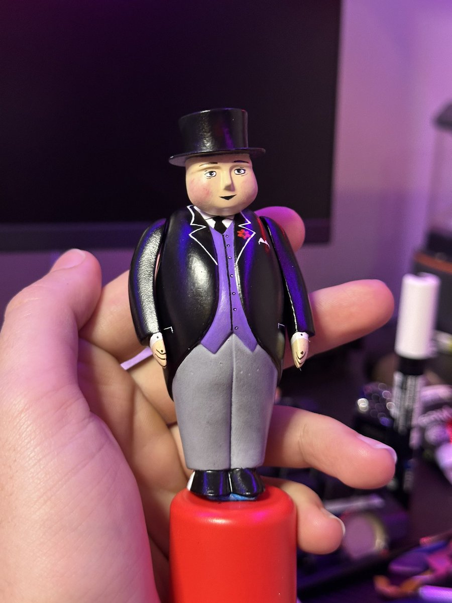 Mr_C_Railway's tweet photo. I am going to start selling these. The fat controller is 4 inches and the driver is 5 inches. DM me for more details!!! https://t.co/Mre2Q74VjZ