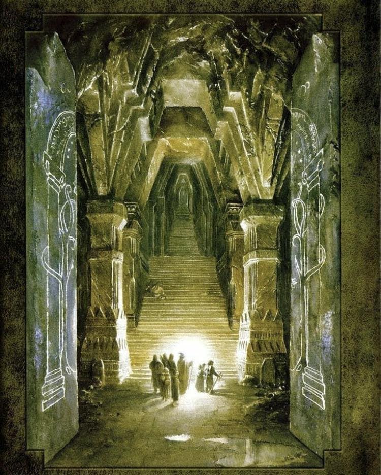 The Fellowship enters Moria
🎨Alan Lee