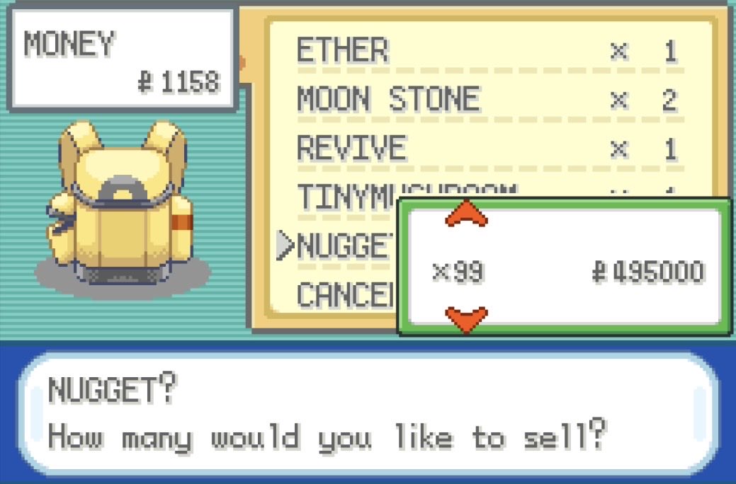 MazzoraGames's tweet photo. Easily the BEST way to earn $$ in Pokémon FireRed and LeafGreen. 

Worth the early-game grind, imo https://t.co/GAGOSSLGWM