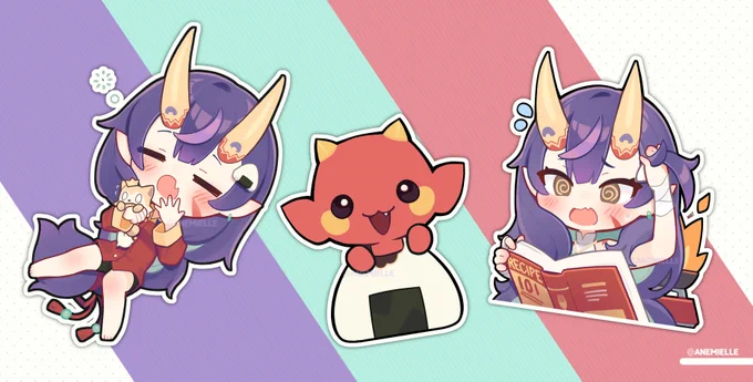 Chibi &amp; glasses standees I had the pleasure to make for the goat Giri #GiriLust