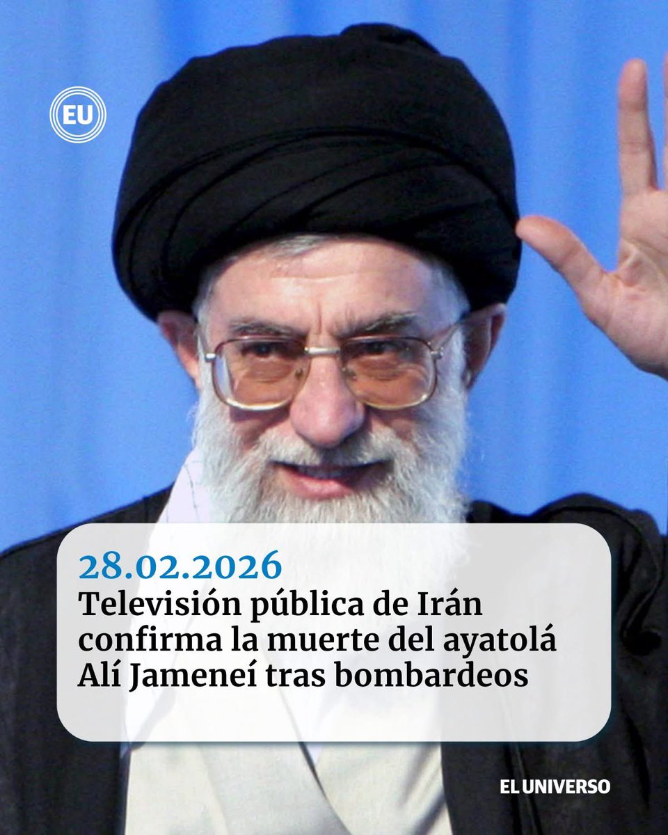 La televisión pública iraní confirma la muerte del ayatolá Alí Jameneí