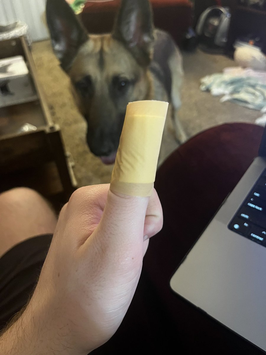 Hoosier__Takes's tweet photo. Got a little too #sendy and sliced my thumb shotgunning #woundedwarrior https://t.co/uhKuaRZX7U