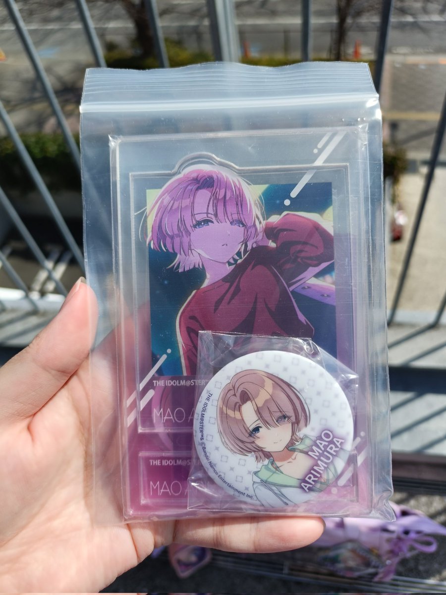 現地来たよ💜 1枚目撮ってたらお姉さんが麻央ちゃんセットくれた