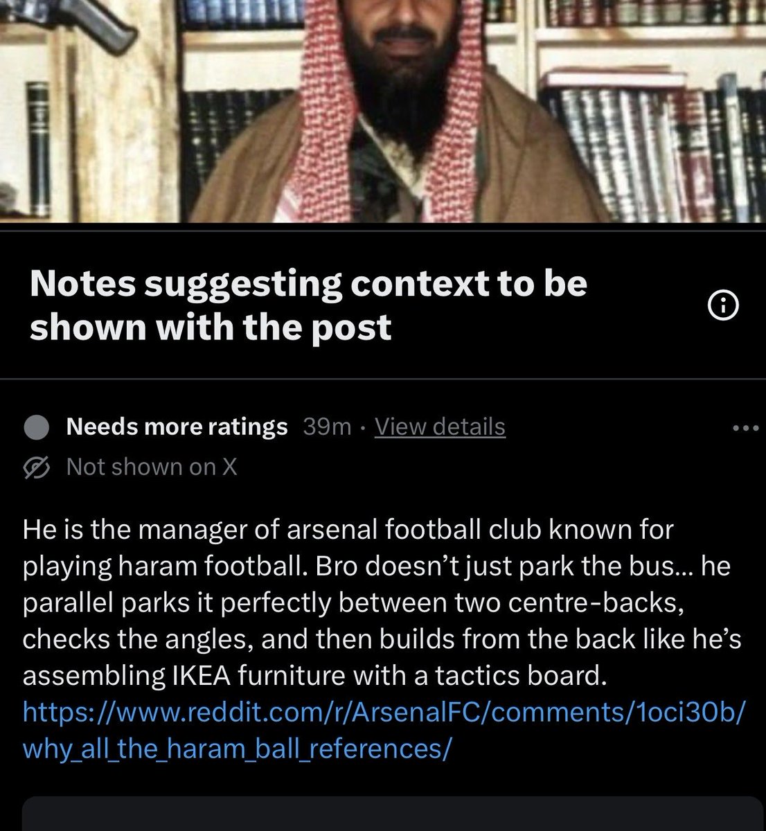 FcbAvr's tweet photo. @Nino12x The community note is diabolical lmfaoooooo😭😭😭 https://t.co/80MzXsVi0y