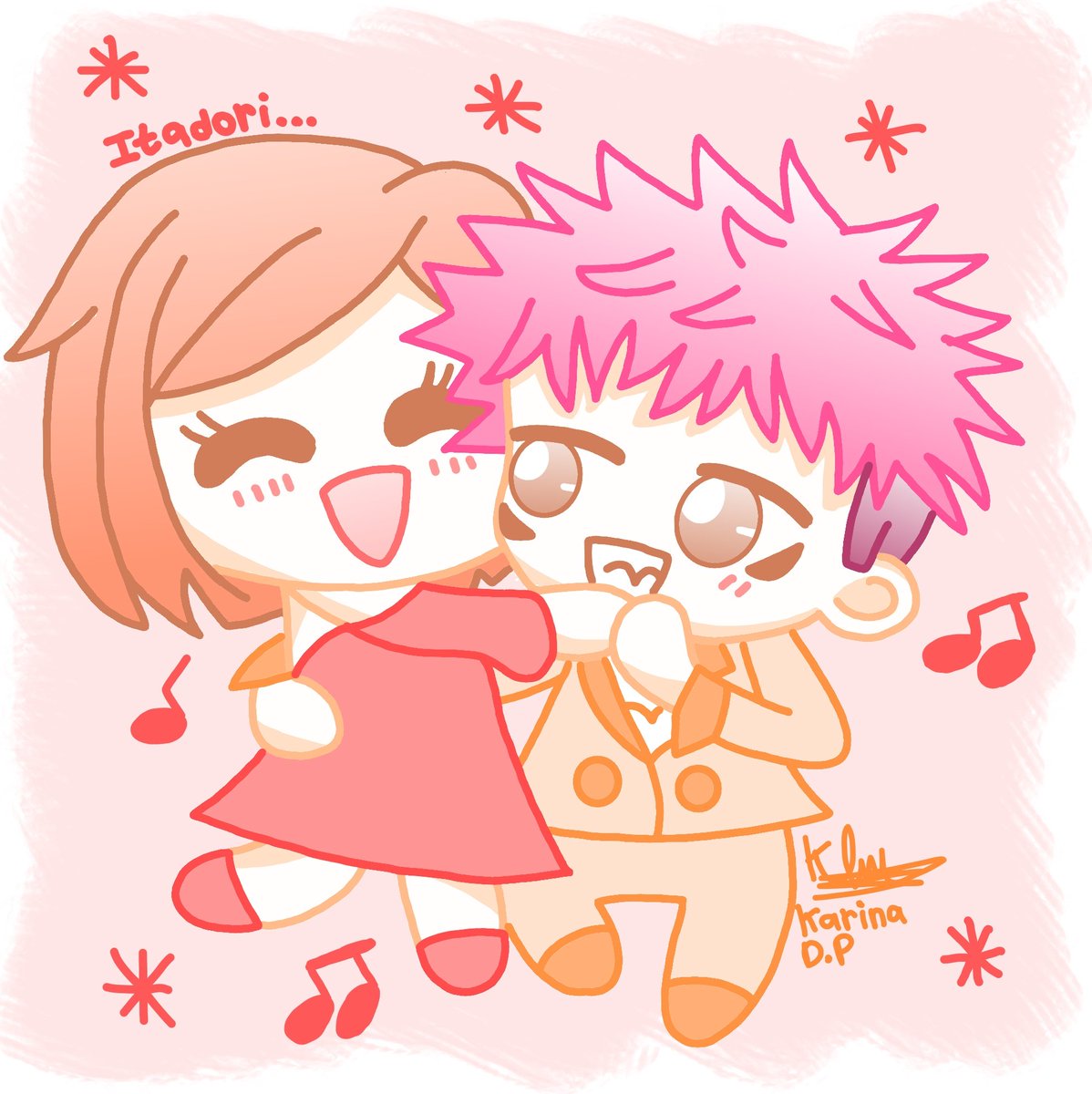 KDP_31's tweet photo. 💖Nobara &amp; Yuji fanart🧡
Voice actor: @SETO_A_OFFICIAL @enojunjunjun 
Creator: @jujutsuAkutami 
#nobarakugisaki #yujiitadori #itadoriyuji #JujutsuKaisen #jjk #jujutsukaisenfanart #jjkfanart #bestfriends #asamiseto #fanart #chibifanart #digitalart #digitalfanart https://t.co/zV0ix4dVQz