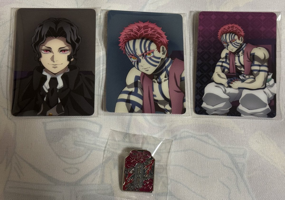 交換】 鬼滅の刃 AGF ランダムカード ピンズ 譲)無惨、猗窩座 求)同種